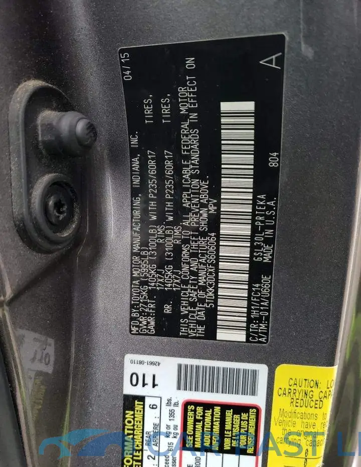 5TDKK3DCXFS606064# 14