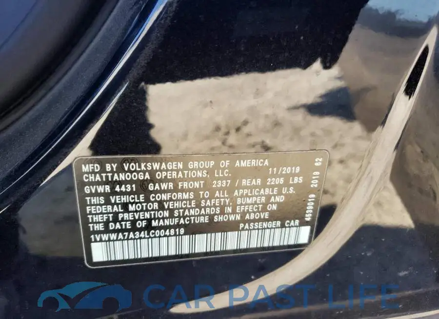1VWWA7A34LC004819# 12