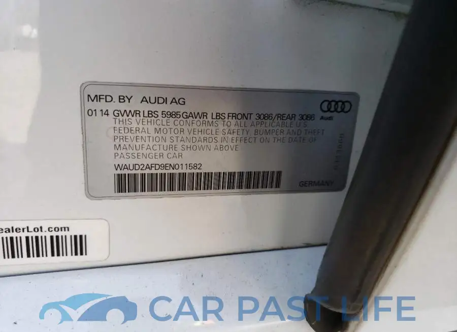 WAUD2AFD9EN011582# 13