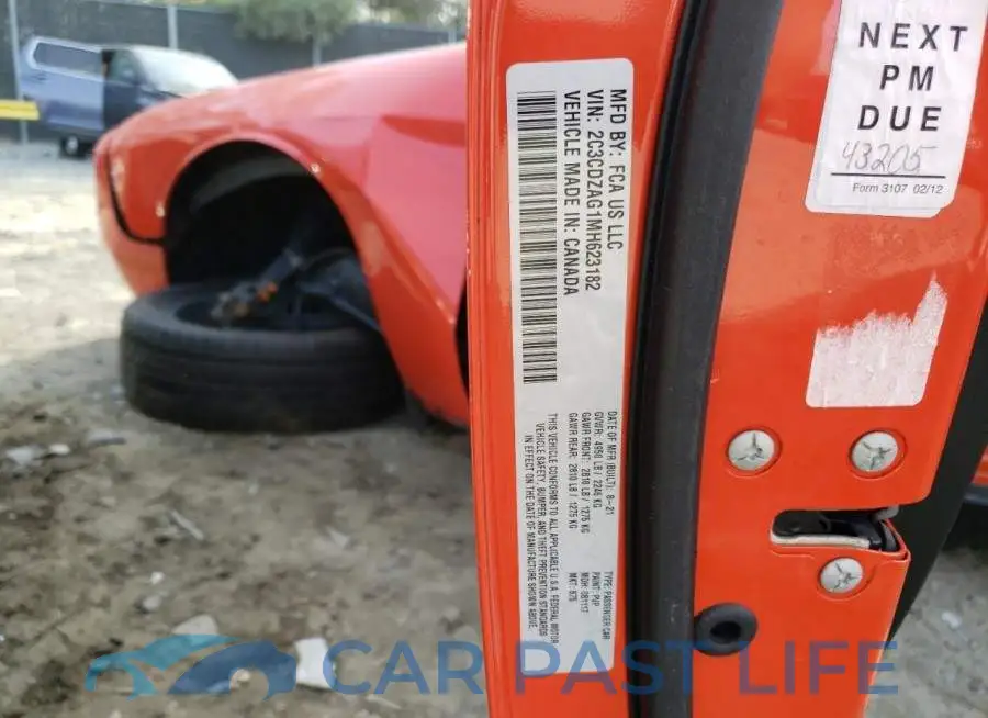 2C3CDZAG1MH623182# 12