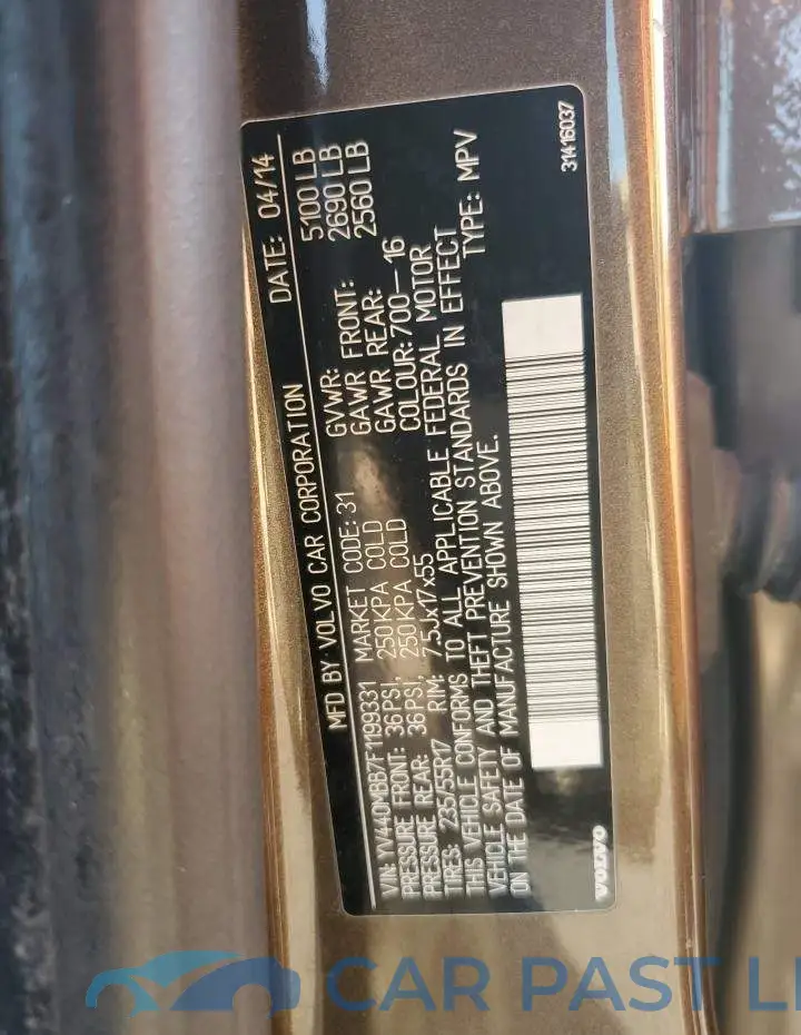 YV440MBB7F1199331# 12