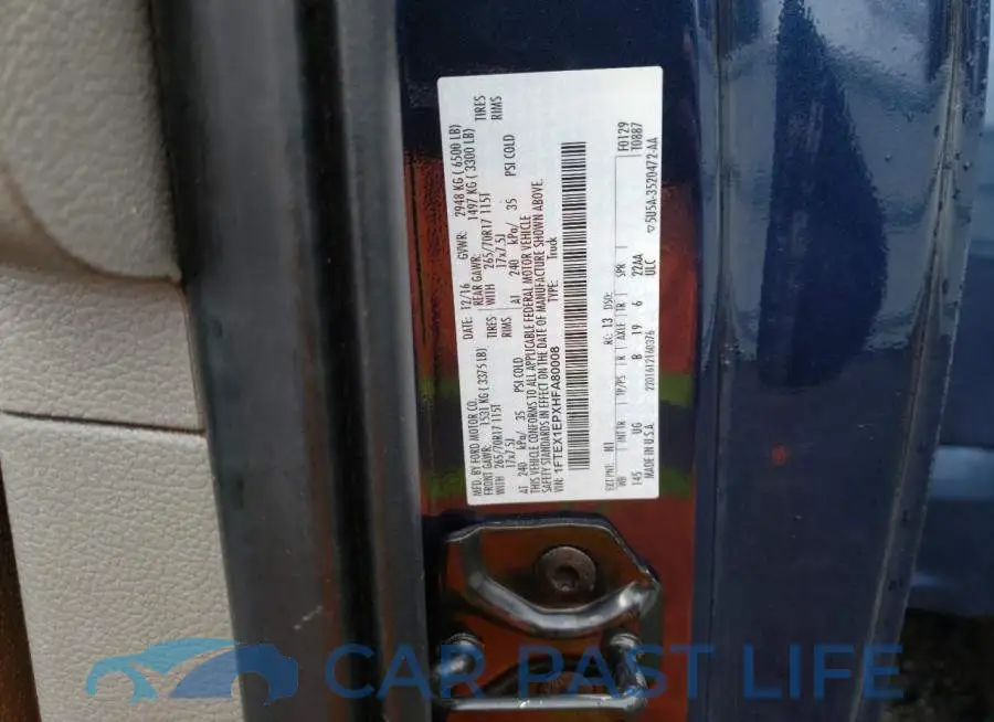 1FTEX1EPXHFA80008# 12