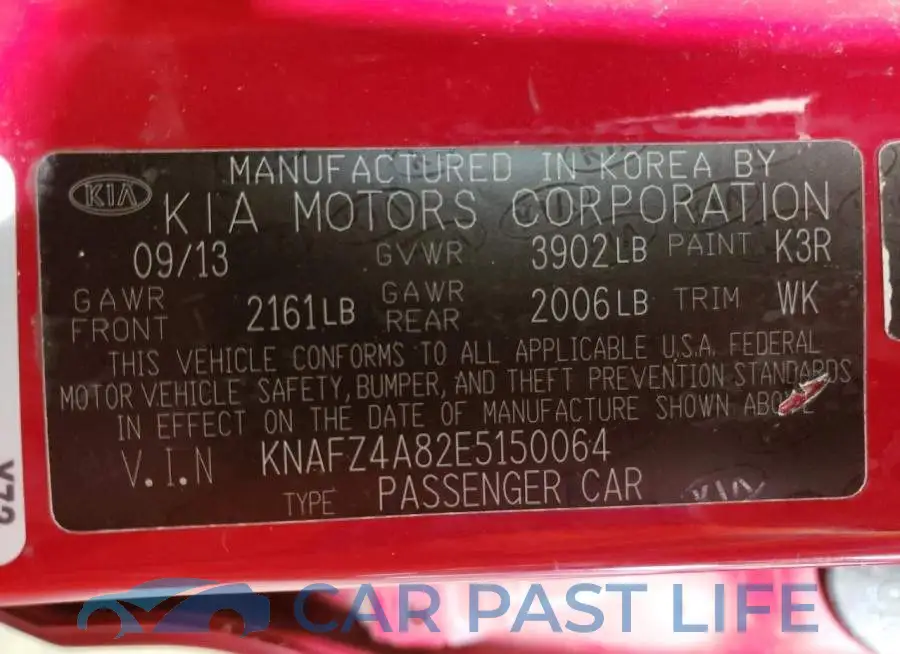 KNAFZ4A82E5150064# 12