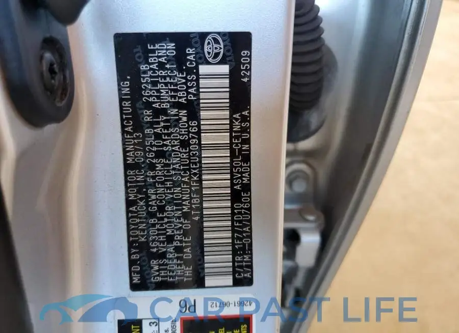 4T1BF1FKXEU309766# 12