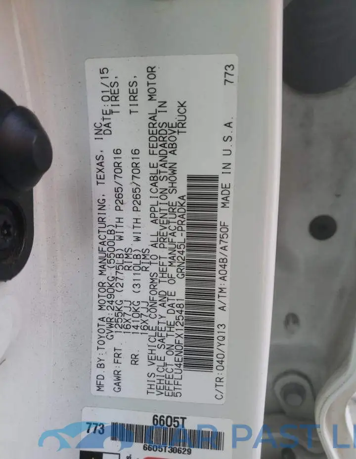 5TFLU4EN0FX125481# 13