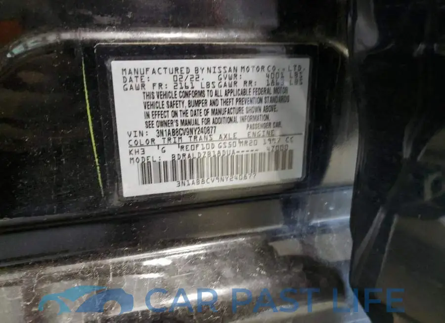 3N1AB8CV9NY240877# 12