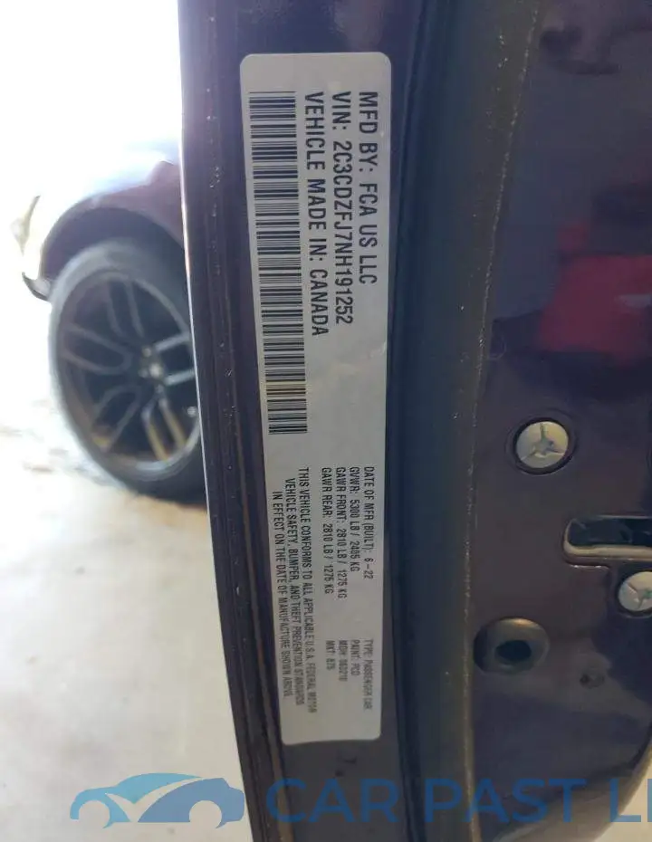 2C3CDZFJ7NH191252# 13