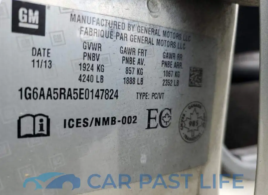 1G6AA5RA5E0147824# 12