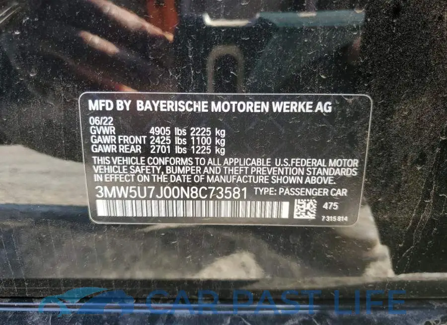 3MW5U7J00N8C73581# 13