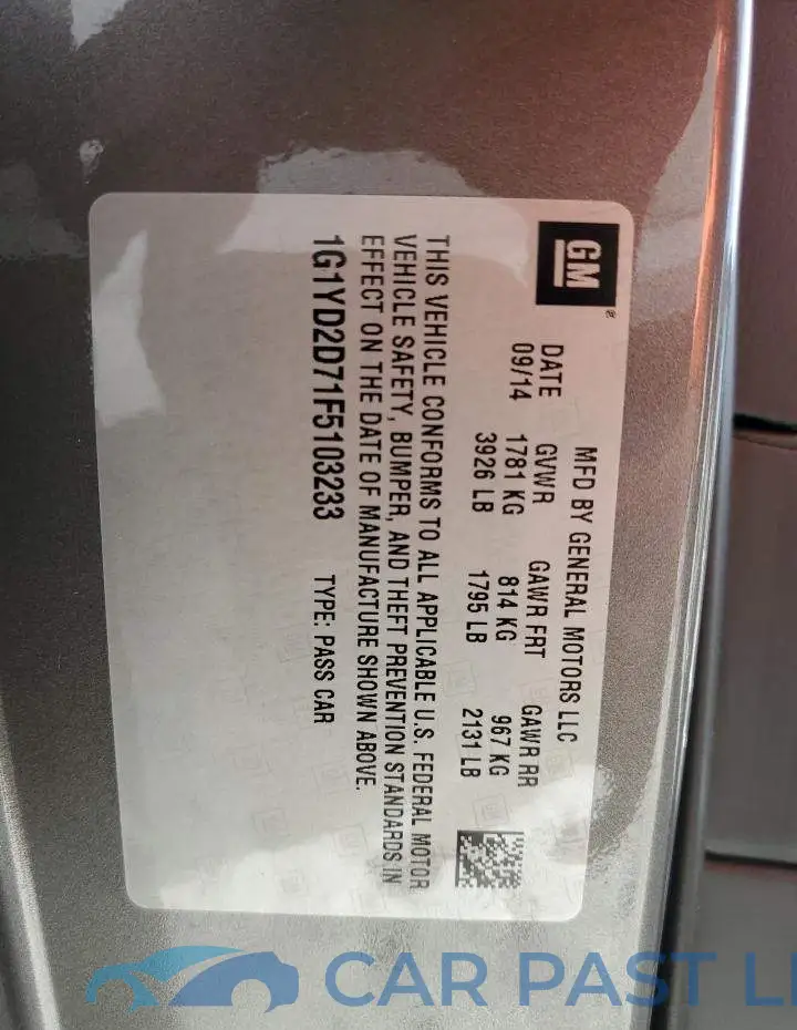1G1YD2D71F5103233# 13