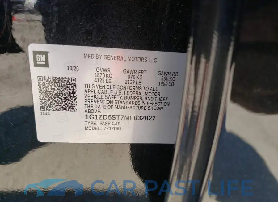 1G1ZD5ST7MF032827# 13