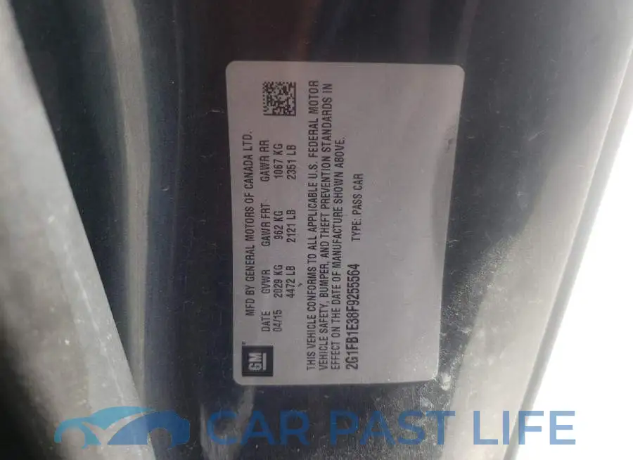 2G1FB1E38F9255564# 12