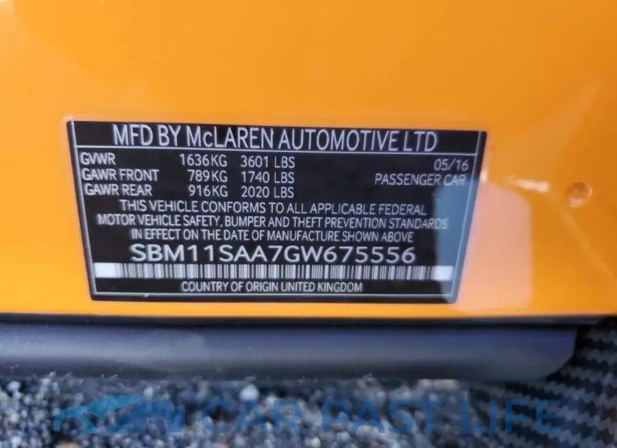 SBM11SAA7GW675556# 13