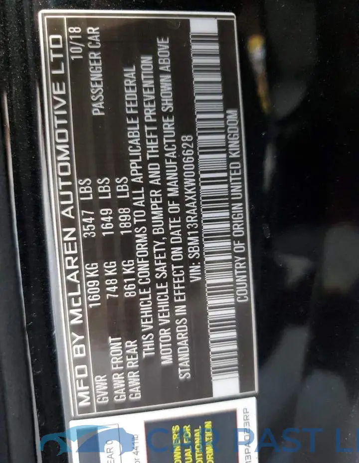SBM13RAAXKW006628# 13