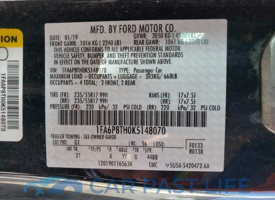 1FA6P8TH0K5148070# 13