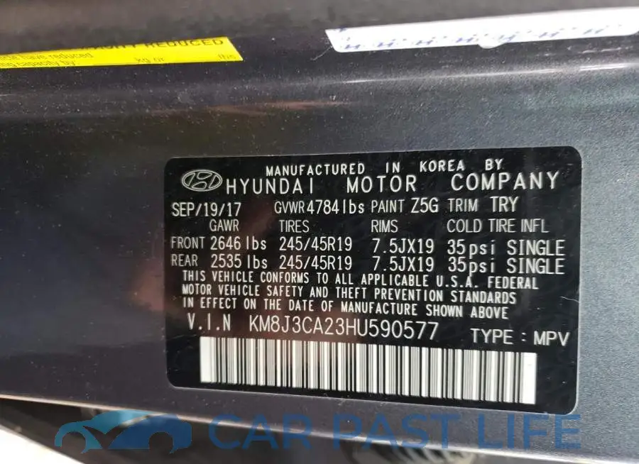 KM8J3CA23HU590577# 13