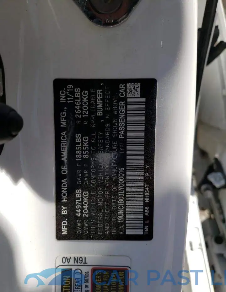 19UNC1B03LY000016# 12