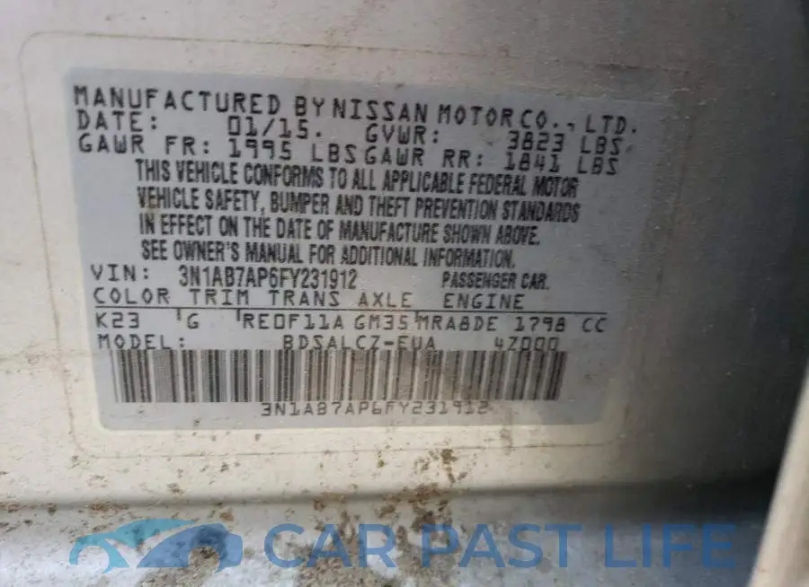 3N1AB7AP6FY231912# 12