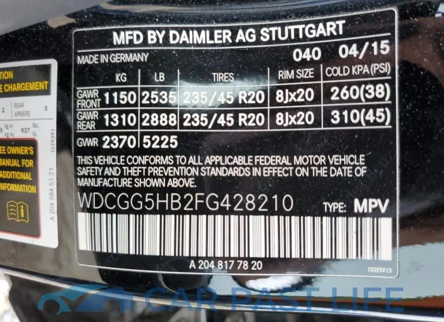 WDCGG5HB2FG428210# 13