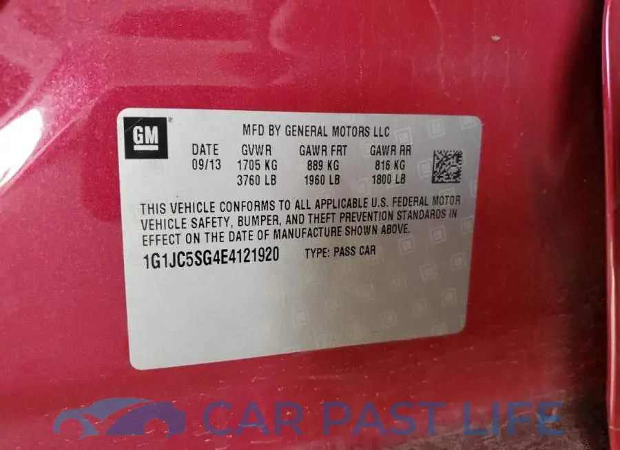 1G1JC5SG4E4121920# 12