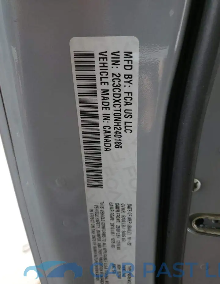 2C3CDXCT0NH240186# 12
