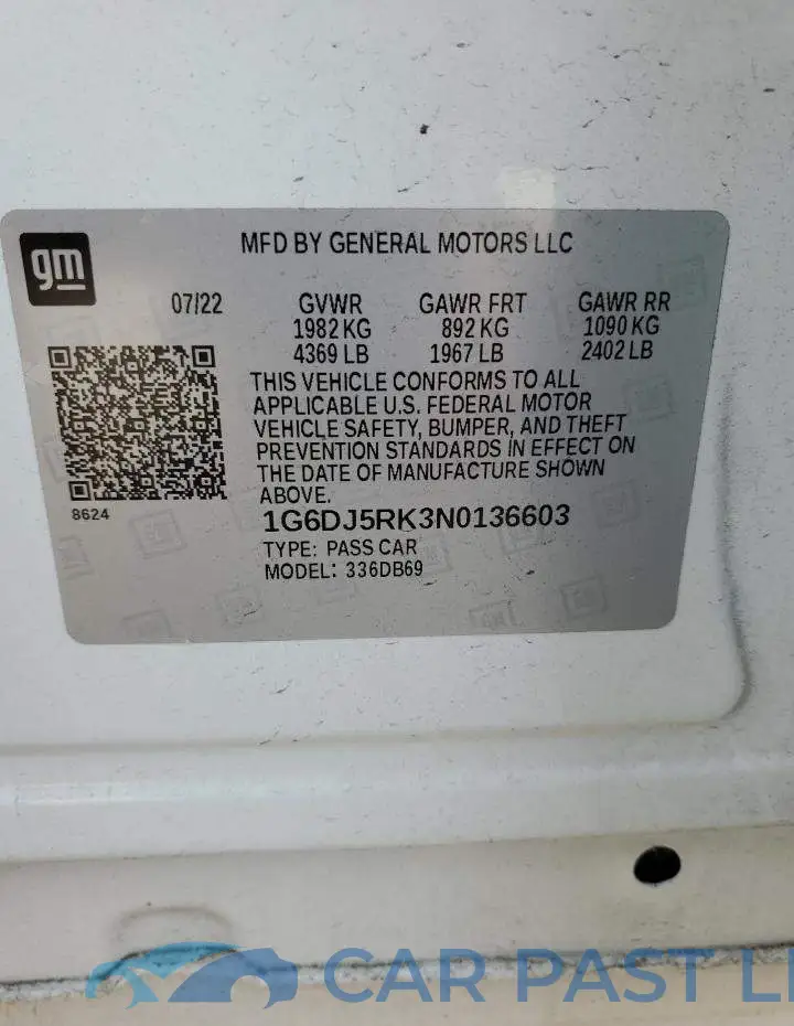 1G6DJ5RK3N0136603# 13