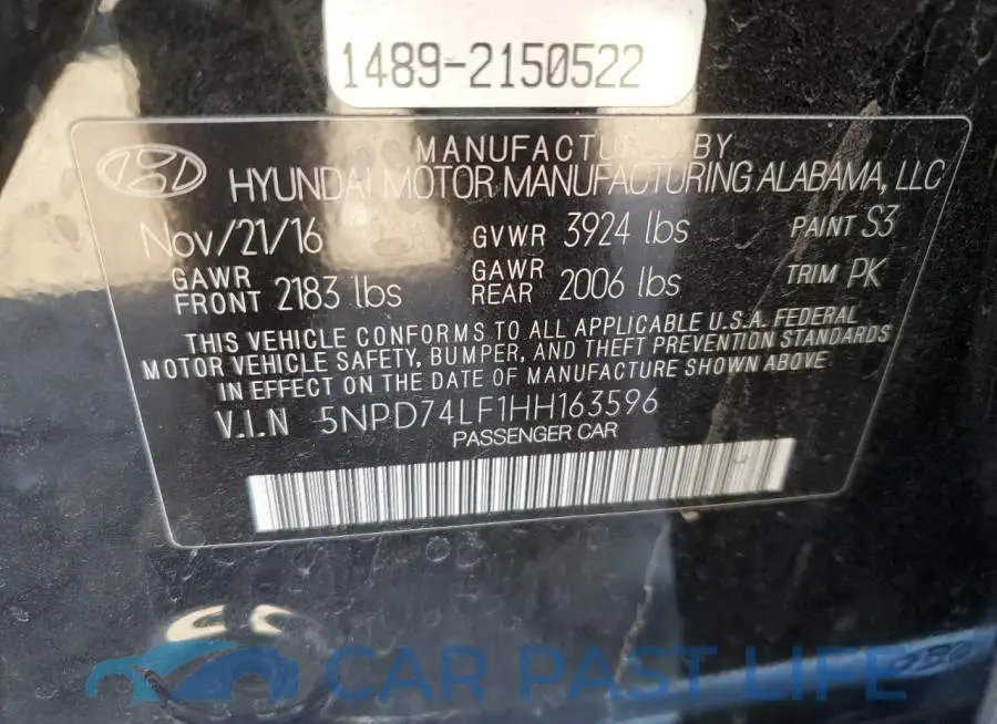 5NPD74LF1HH163596# 13