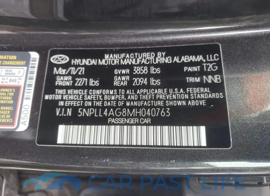 5NPLL4AG8MH040763# 13