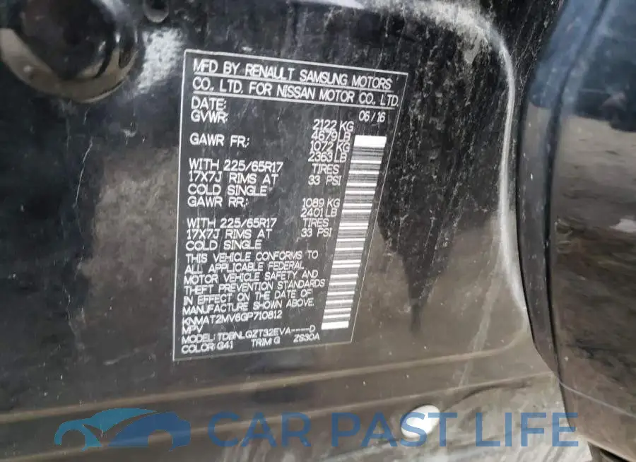 KNMAT2MV6GP710812# 14