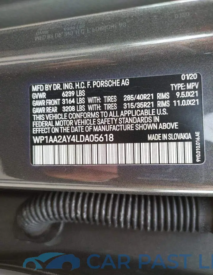 WP1AA2AY4LDA05618# 14