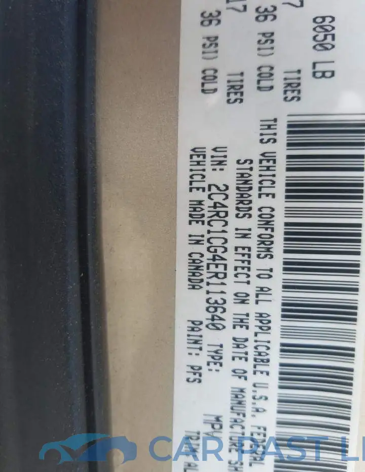 2C4RC1CG4ER113640# 14