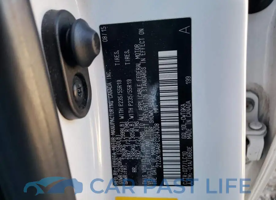 2T2ZK1BA6FC204308# 14