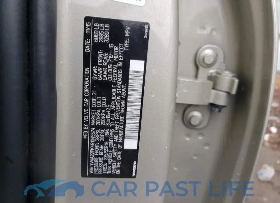 YV4A22PK4G1045574# 12