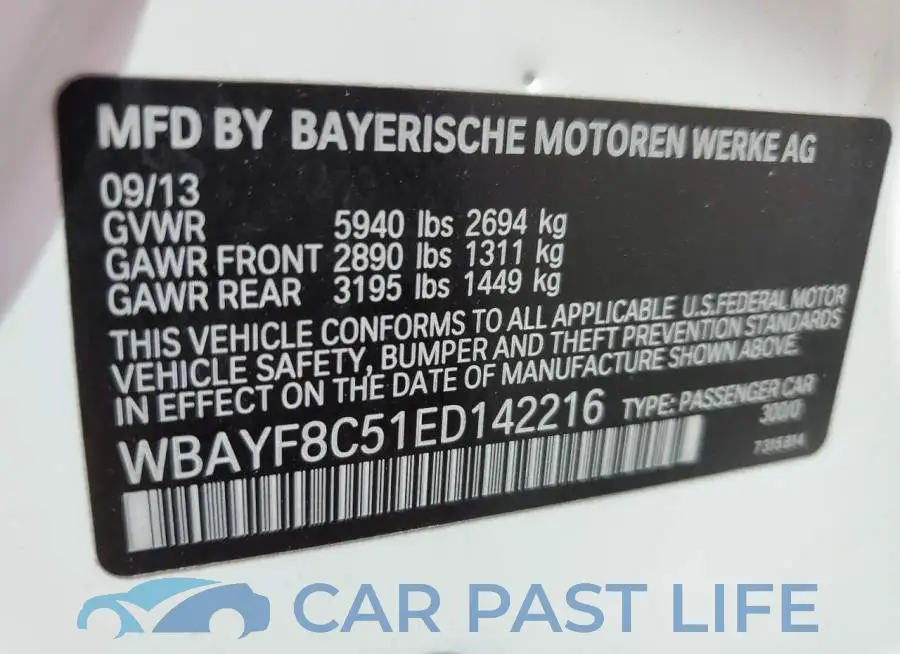 WBAYF8C51ED142216# 12