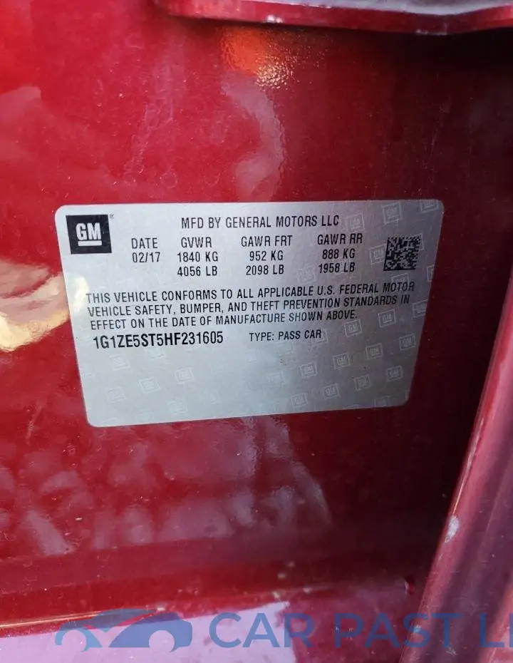 1G1ZE5ST5HF231605# 12