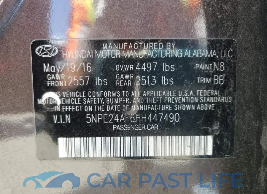 5NPE24AF6HH447490# 12