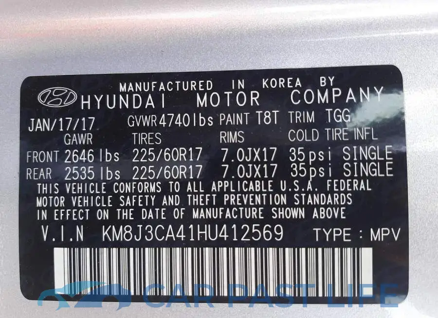 KM8J3CA41HU412569# 14