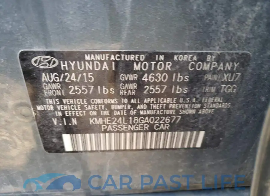 KMHE24L18GA022677# 12