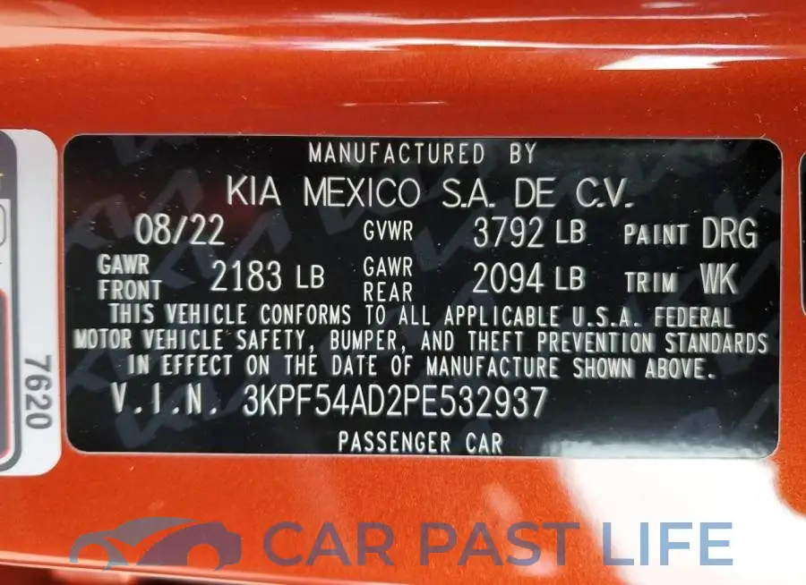 3KPF54AD2PE532937# 12
