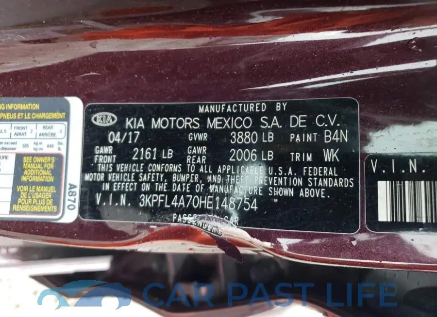 3KPFL4A70HE148754# 12