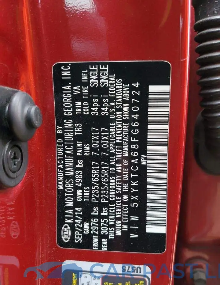 5XYKTCA68FG640724# 10