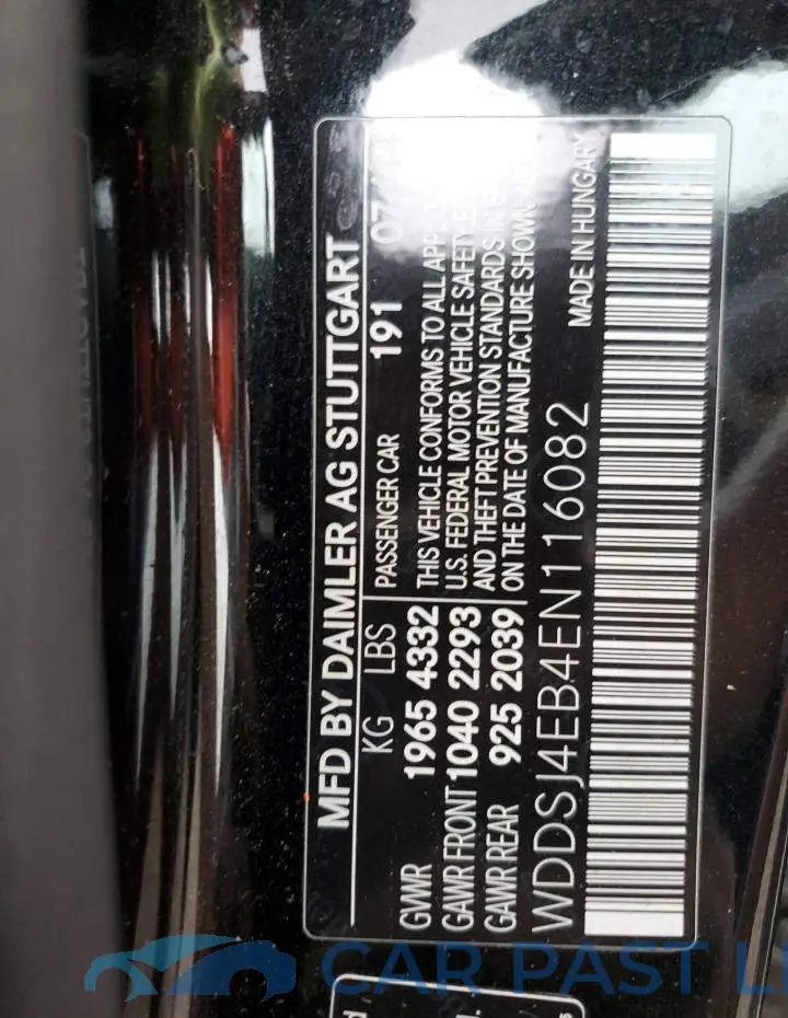WDDSJ4EB4EN116082# 13