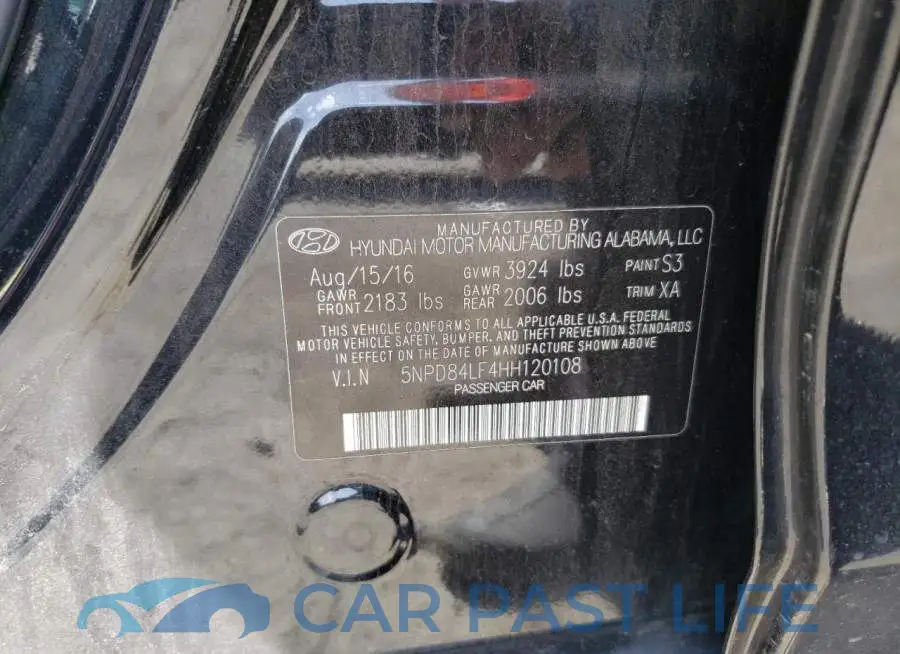 5NPD84LF4HH120108# 12