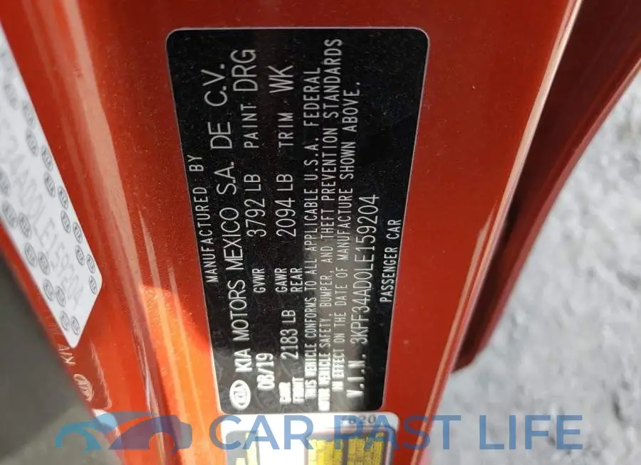 3KPF34AD0LE159204# 12