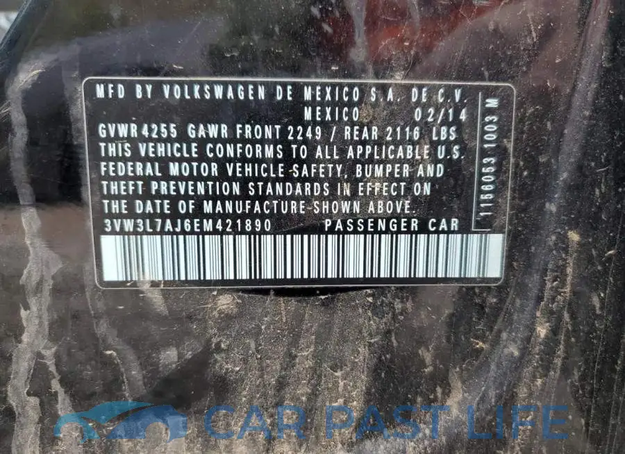 3VW3L7AJ6EM421890# 12