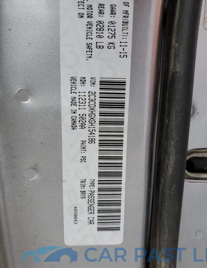 2C3CDXHGXGH154186# 12