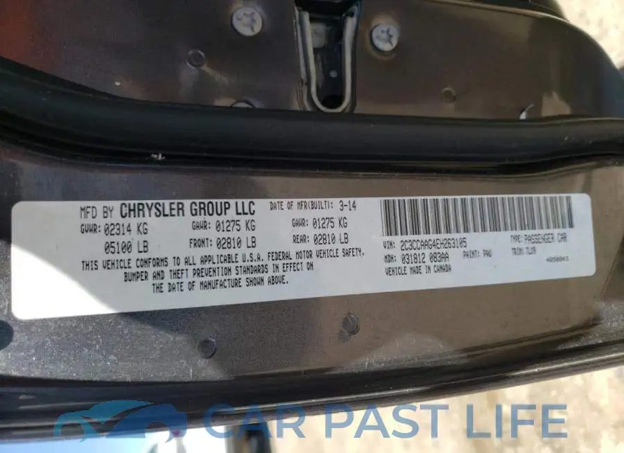 2C3CCAAG4EH263105# 12