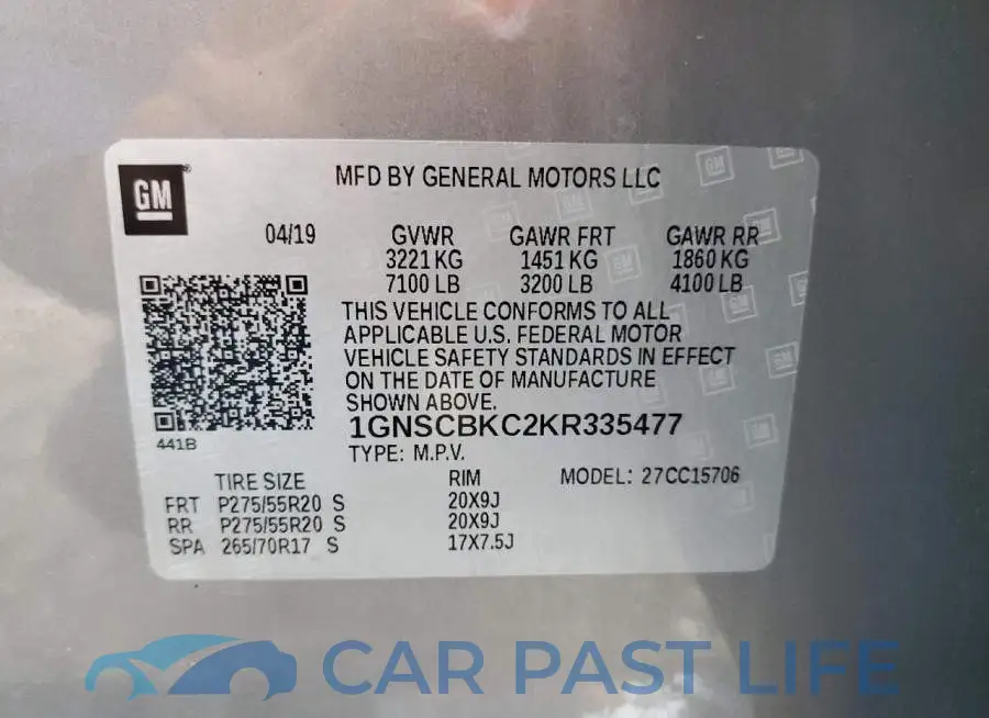 1GNSCBKC2KR335477# 13