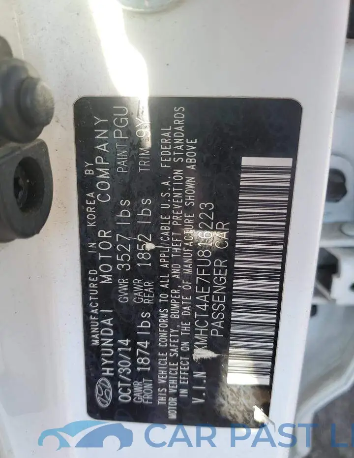 KMHCT4AE7FU816223# 12