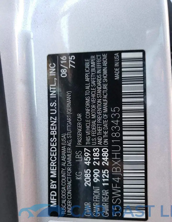 55SWF4JBXHU183435# 12